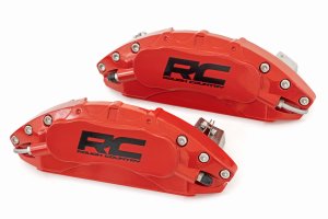 Ford F-150 Caliper Covers - Rear - Rough Country - Red - '21-'23 Ford F-150 Caliper Covers - Rear - Rough Country - Red - '21-'23